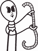Line drawing of Enneagram type 1, The Reformer