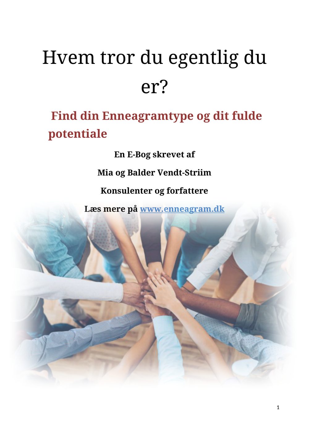 Forsiden af e-bogen Hvem tror du egentlig du er? af Mia og Balder Vendt-Striim
